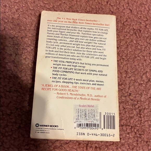 Fit for Life Book by Harvey and Marilyn Diamond - Picture 2 of 9